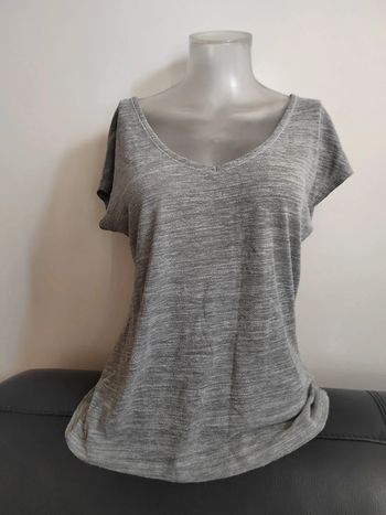 Tee shirt gris chiné