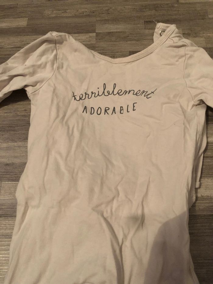 Pyjama léger mixte beige TB état 12 mois - photo numéro 2