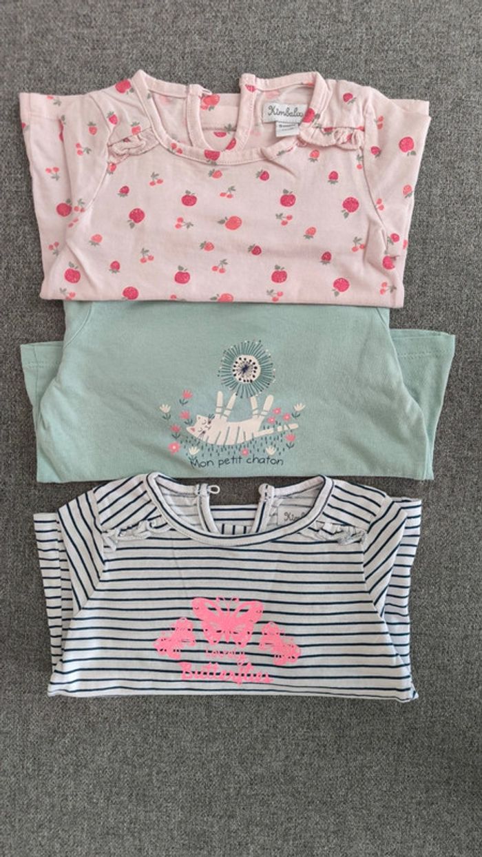 Lot de 3 tee-shirts ML