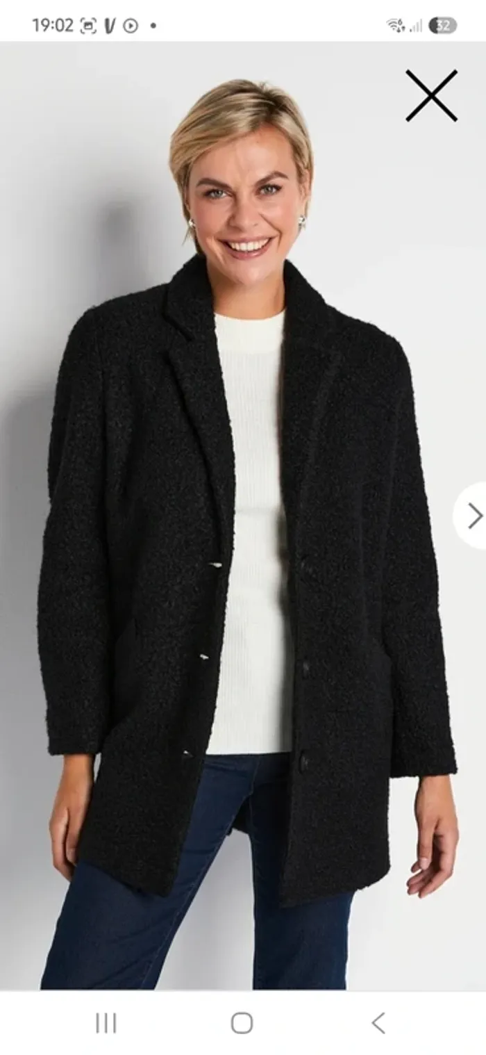 Manteau bouclette afibel - photo numéro 3