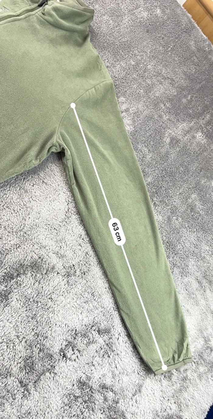 Pull polaire de sport Reebok kaki – Taille XL Homme Outdoor - photo numéro 5