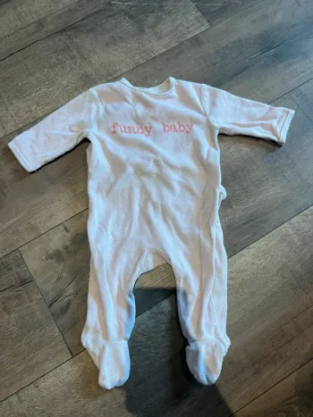 Pyjama rose pale 3 mois