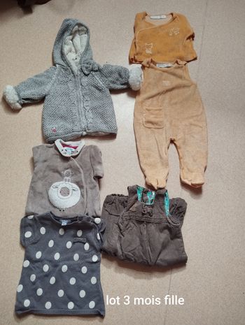 Lot fille 3 mois