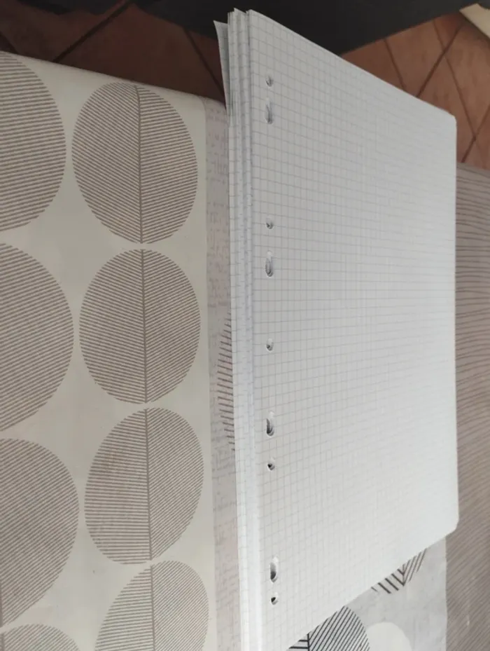 Lot feuilles simples petits carreaux - photo numéro 2