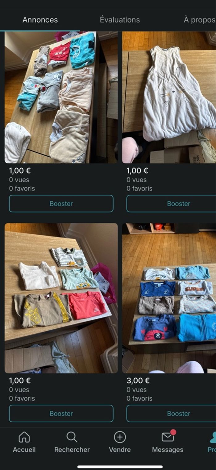 Multiples article bébé en vente sur Vinted. Si un lot vous intéresse, faites-moi le savoir je vous le fais sur ce site. - photo numéro 2