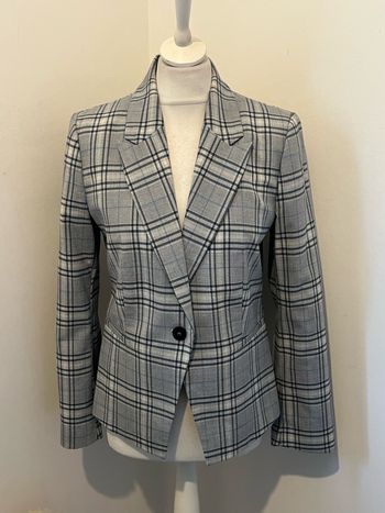 Veste blazer à carreaux Mango M