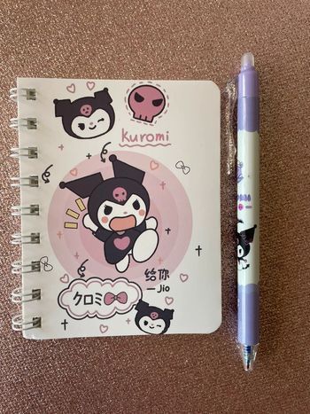Carnet + stylo kuromi