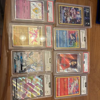 Lot 8 cartes gradée Pokémon