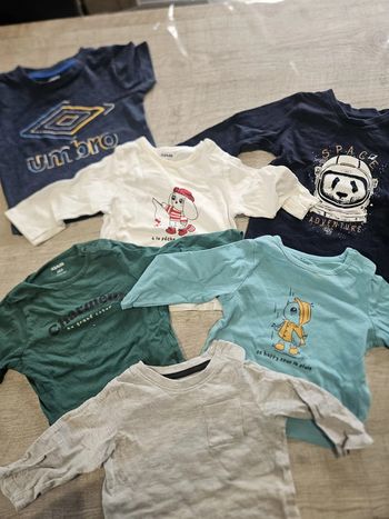 Lot de 6 tee shorts bébé 6 mois