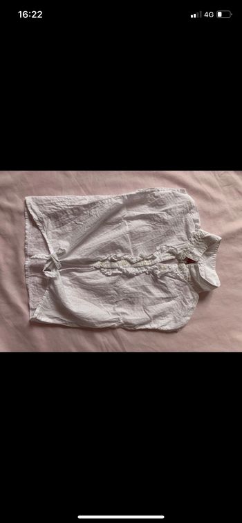 Chemisier blanc à nouer Orchestra 4 ans