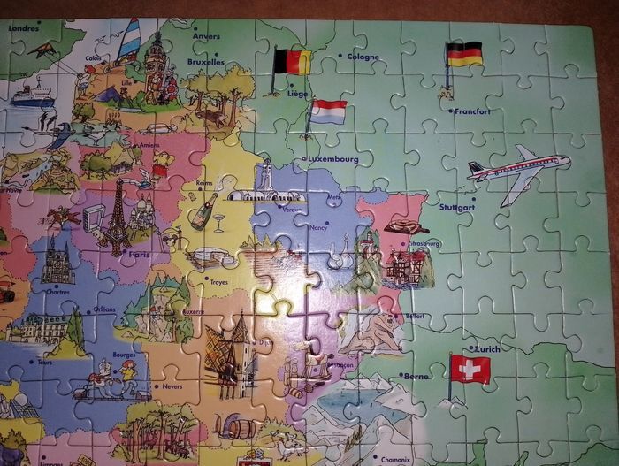 Puzzle 250 pièces carte de France + 1 poster - photo numéro 8