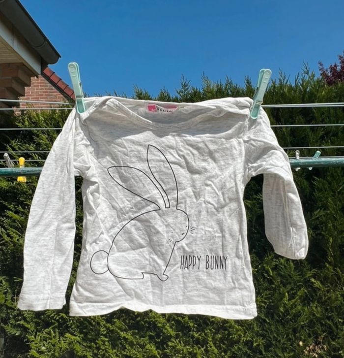 đŁ T-shirt bĂ©bĂ© motif lapin - 12-18 mois trĂšs bon Ă©tat đŁ - photo numĂ©ro 4