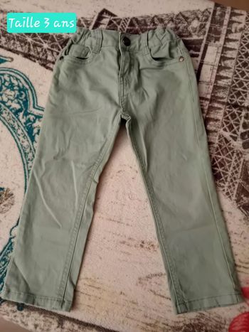 Pantalon vert en taille 3 ans Orchestra