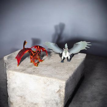 figurine Schleich du dragon de lave 70138. 
figurine Schleich du dragon de lave 70142. 

Lot de deux figurines 