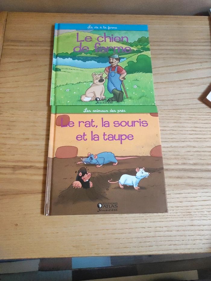 Lot de 2 livres Altaya les animaux des prés