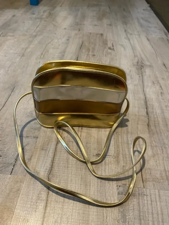 Sac bandoulière doré - photo numéro 5
