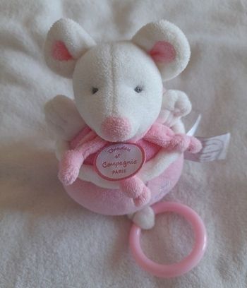 Peluche boîte à musique souris de Doudou et Compagnie