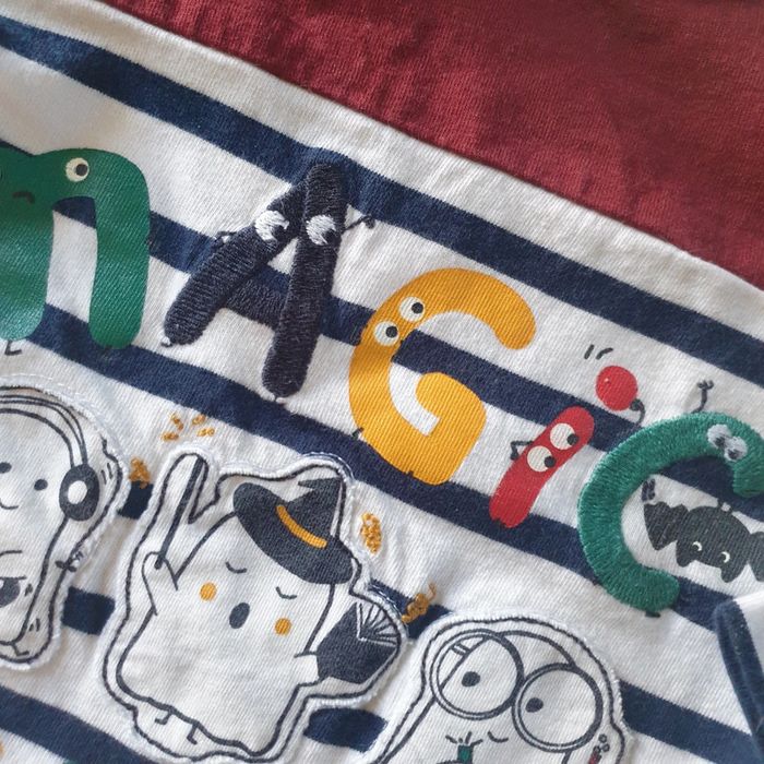 💚 Tee-shirt ML 9 mois Du Pareil Au Même #emyfleury_9moisgarçon - photo numéro 2