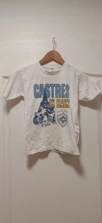 T-shirt mc supporter Castres 7-8 ans