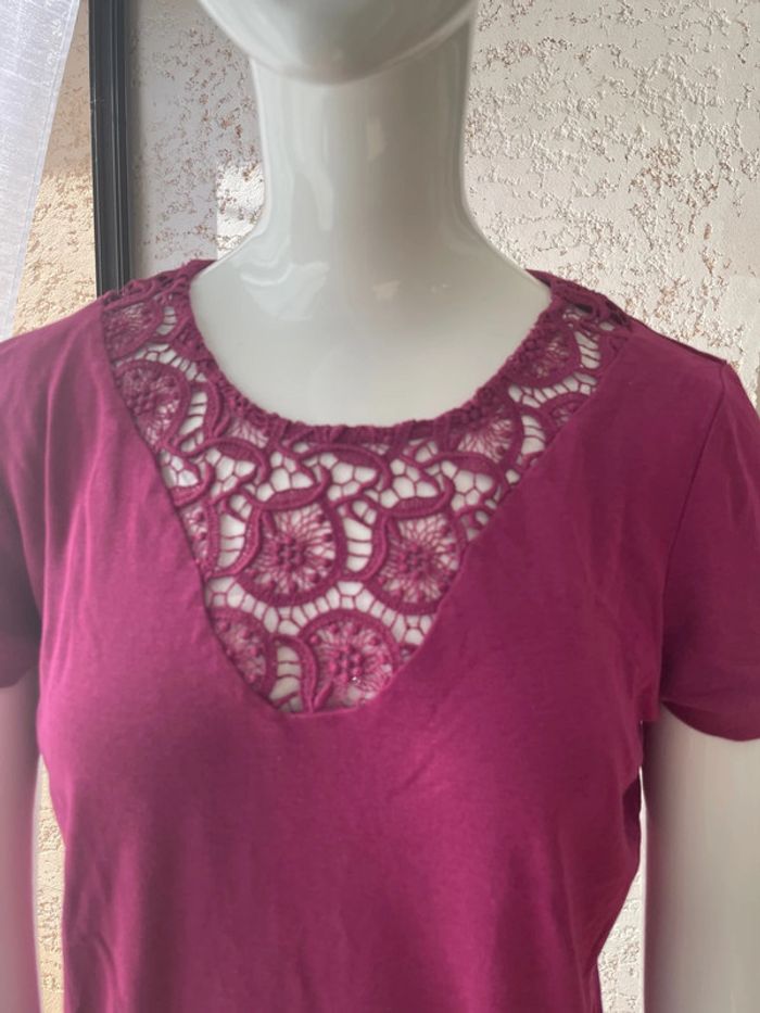 T-shirt mauve - photo numéro 2