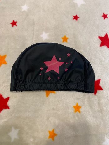 Bonnet de Bain Athlitech Noir et Rose 4 Ans