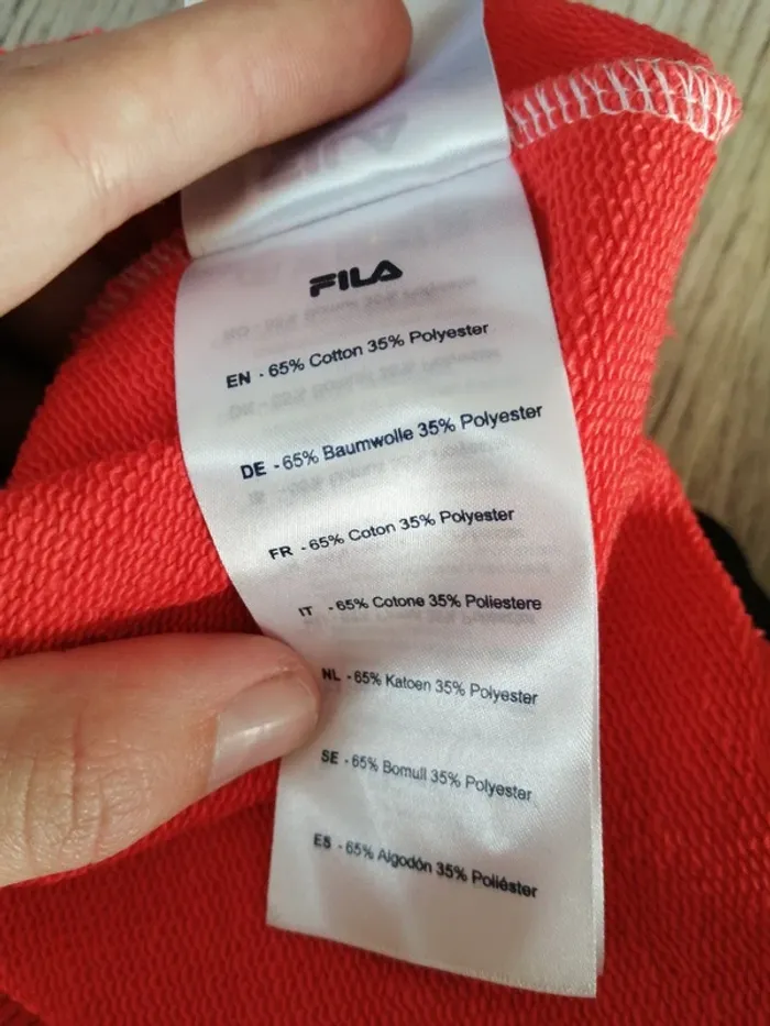 Sweat tricolor mixte avec logo sur les manches authentique / fila / (S) - photo numéro 13
