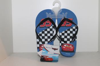tongs cars disney bleu damier 30/31