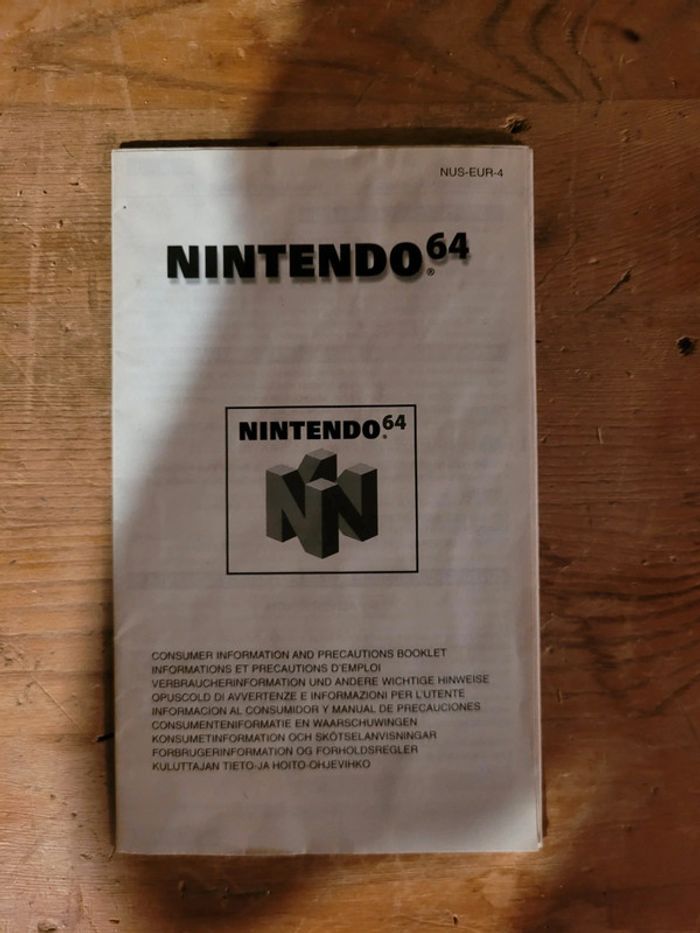 Vends notice n64