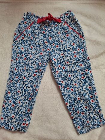 Pantalon fluide fleurie gémo