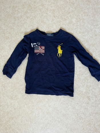 Sweat-shirt 3 ans Ralph Lauren bleu en très bon état