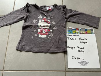 T shirt fille 24 mois