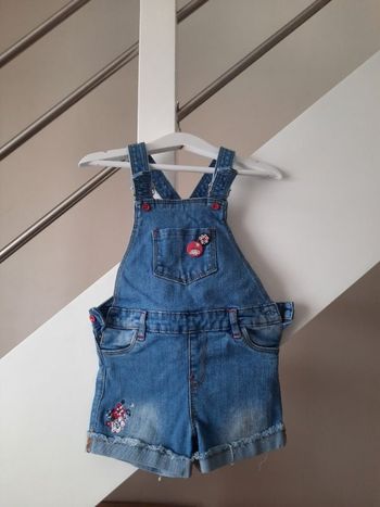 Salopette short en jean
