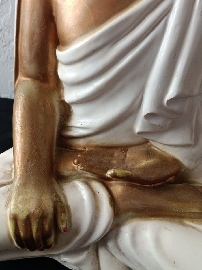 Bouddha blanc Lotus - photo numéro 6