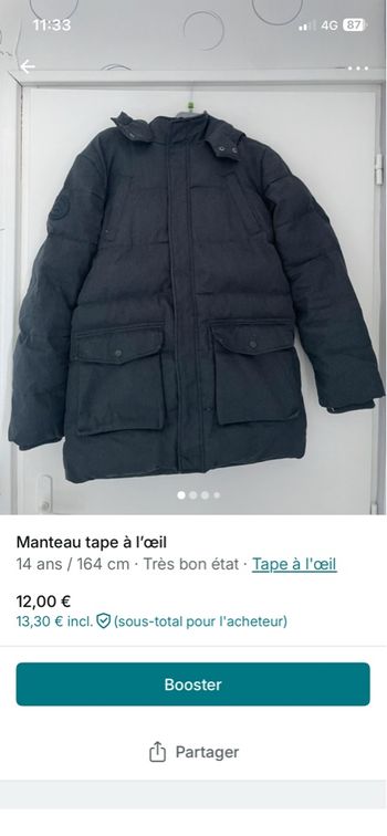 Manteau tape à l’œil