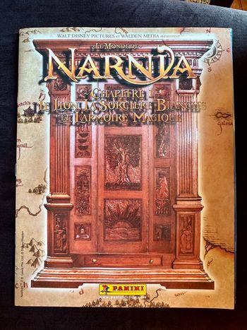 Album Panini complet ancien vintage Le Monde de Narnia Chapitre 1 Aslan stickers autocollants
