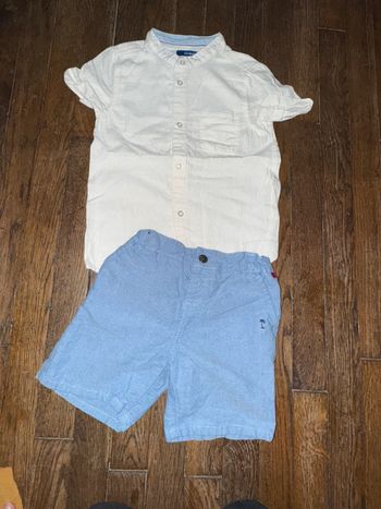 chemise okaidi et short cadet rousselle 3 ans