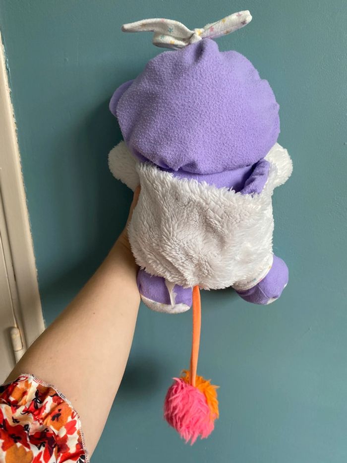 Grande peluche popples baby bibpsy multicolore vintage - photo numéro 6