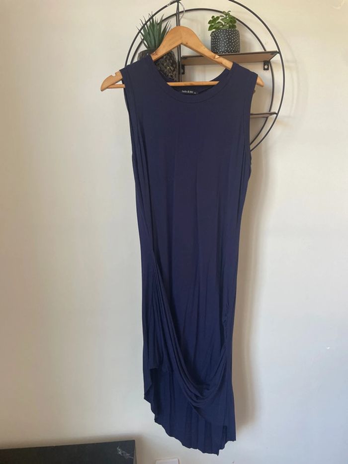 Robe asymétrique drapée