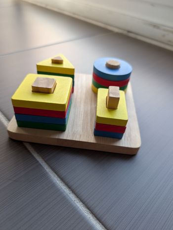 Jouet en bois trier les formes