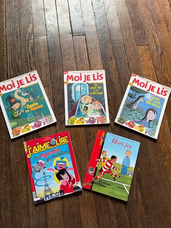 Lot 5 livres 6-8 ans  Valeur du lot environ 27 euros