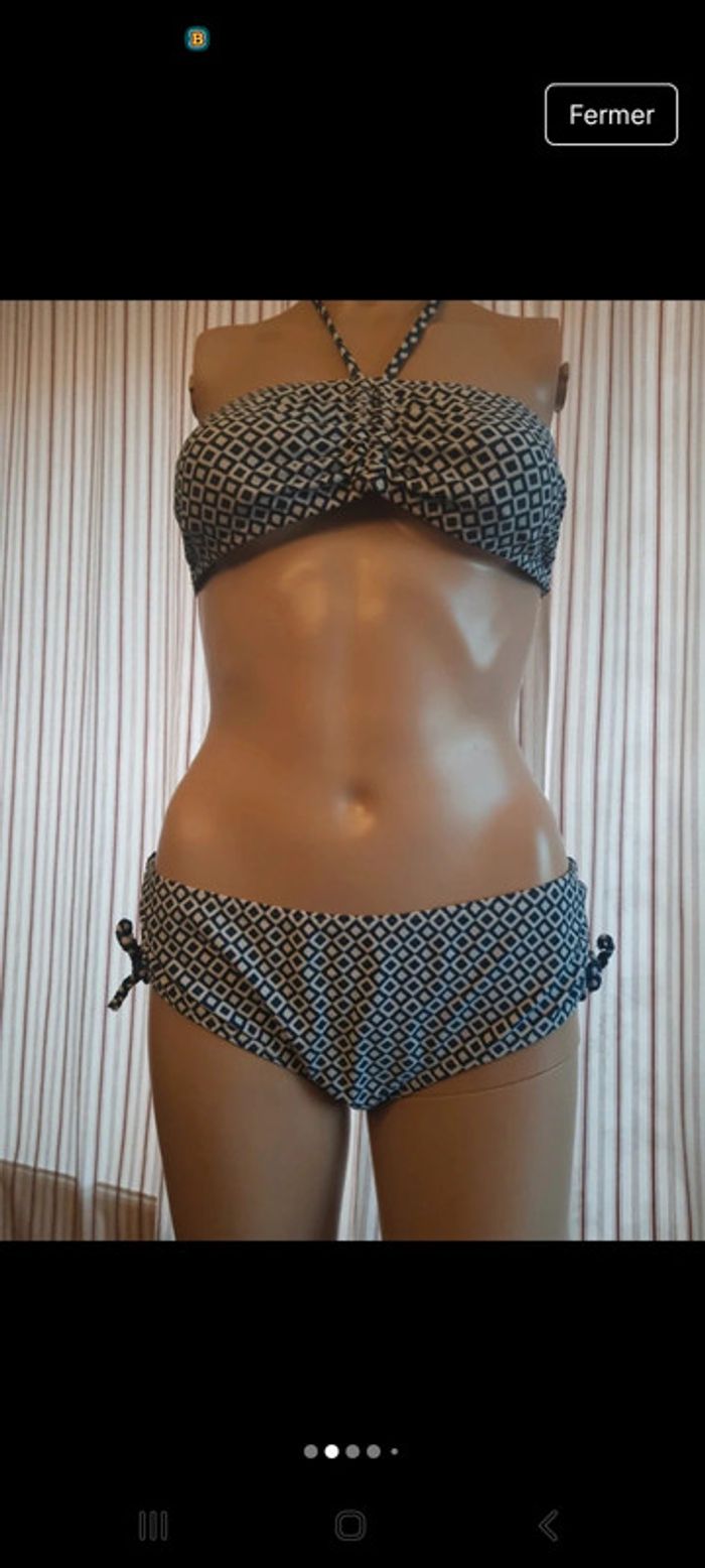 Bikini Shiwi Bleu/Blanc eu 40 fr 38/40 bonnet A/B - photo numéro 2
