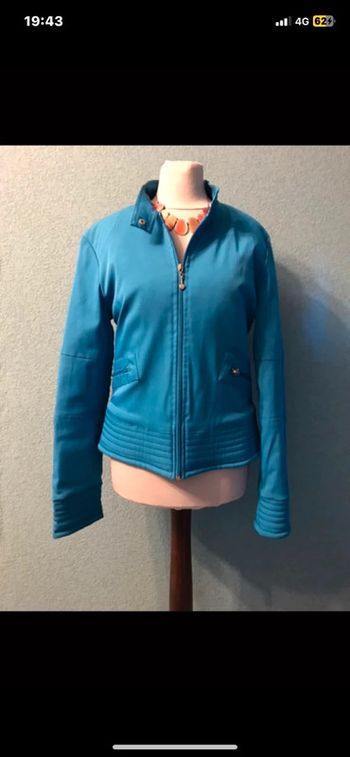 Veste /blouson bleu turquoise