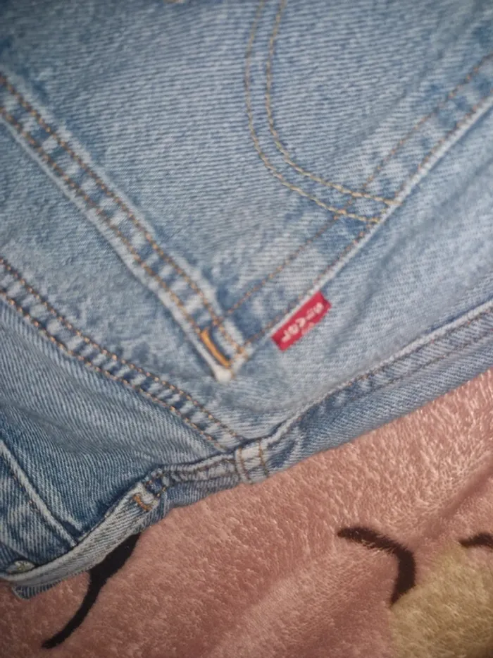 👖Pantalon jeans  troué • bleu - photo numéro 4
