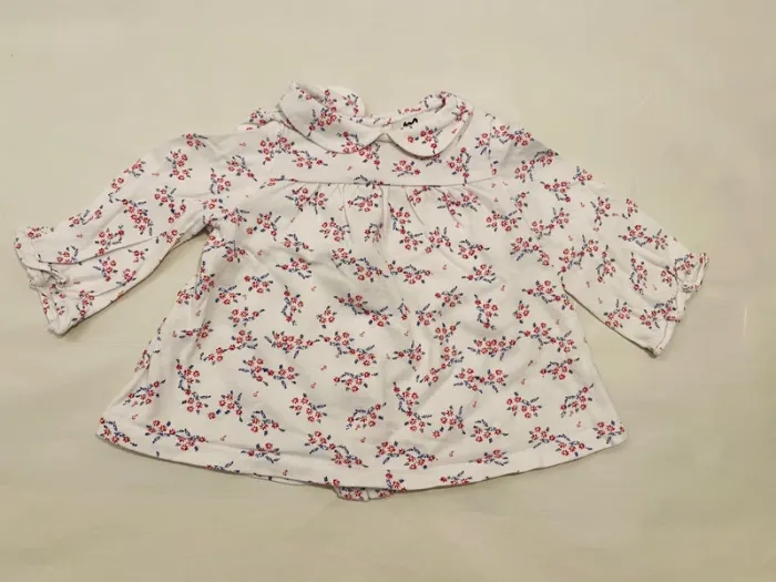 T-shirt manches longues fille 6 mois Cyrillus