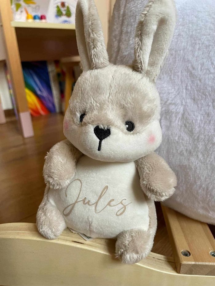 Peluche lapin tout doux personnalisé - photo numéro 5