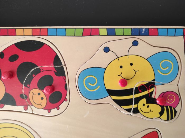 Puzzle en bois bébé 24 mois – Animaux – Très bon état - photo numéro 2