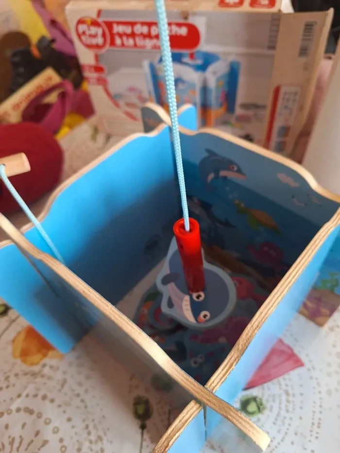 pêche à la ligne en bois - photo numéro 4