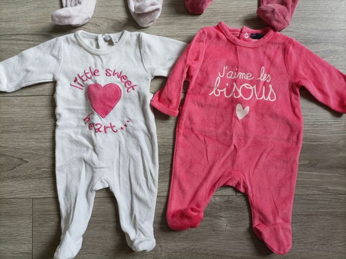 Lot de 4 pyjamas fille 1 mois - photo numéro 2
