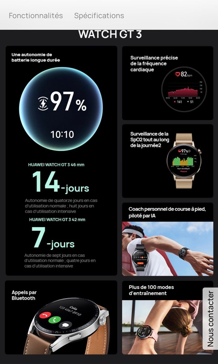 Montre connectée Huawei GT3 - photo numéro 6