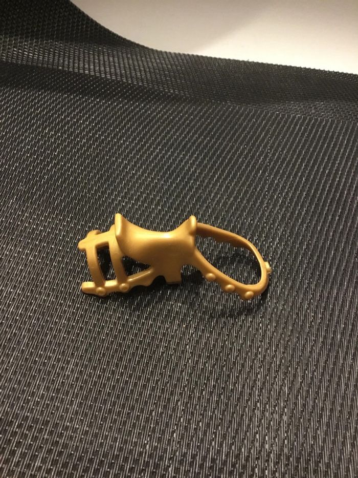 Playmobil harnais et selle cheval doré 3800 4213 4409 6101 chevalier Christophe Saint Martin